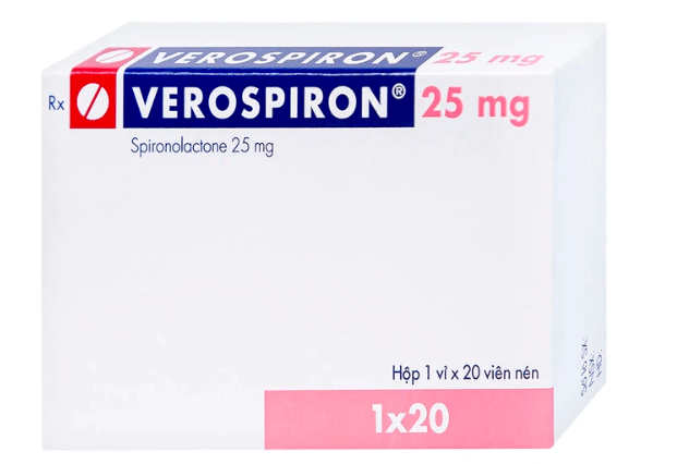 Thuốc Verospiron 25mg Gedeon điều trị ngắn hạn phẫu thuật (1 vỉ x 20 viên)